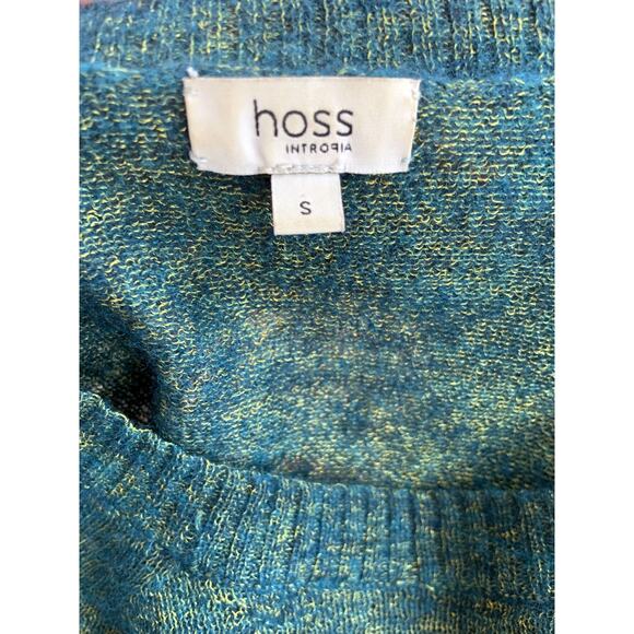 Hoss Intropia Green Sweater Chest Pocket and Button Sides S - Picture 5 of 5